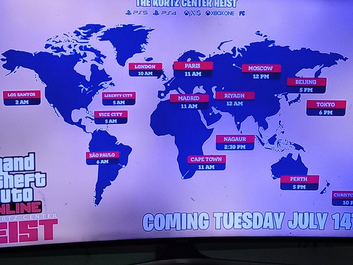 KmfGaming's tweet photo. @brainfreeze9876 Heist start times https://t.co/qJrAOmfUBN