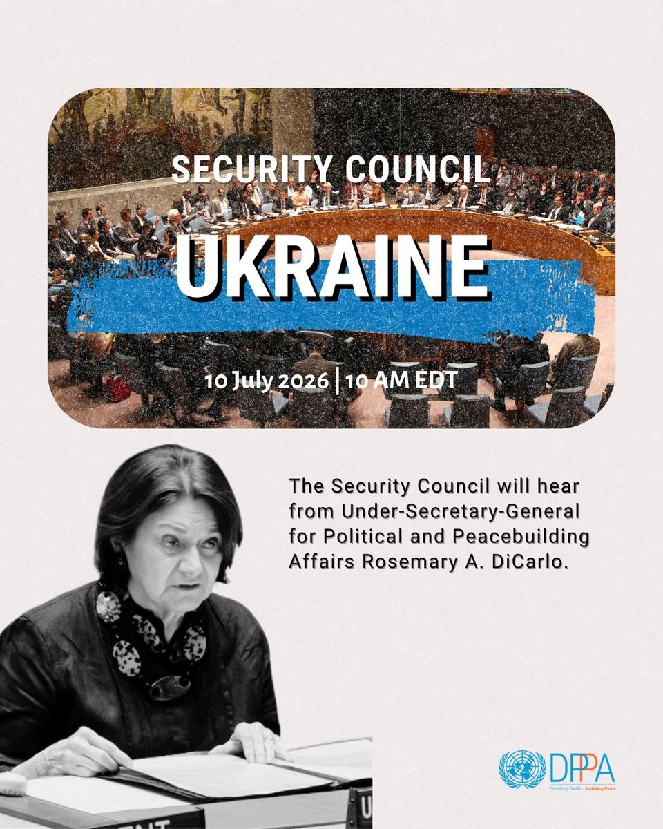 UN Political and Peacebuilding Affairs tweet media