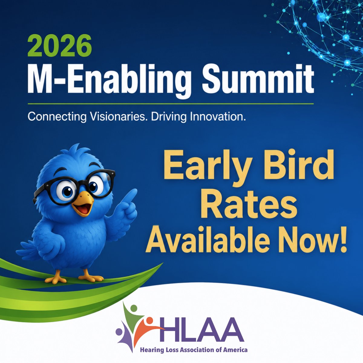 HLAA's tweet photo. Explore innovation &amp; drive progress in #DigitalAccessibility at the 2026 @mEnablingSummit, October 5-7! This event brings together strategies, tools and voices for digital inclusion. Early bird ends July 15: https://t.co/2F0PDiSME3 

#mEnabling26 #Accessibility
@G3ict @IAAPorg https://t.co/bdPTgum9DG