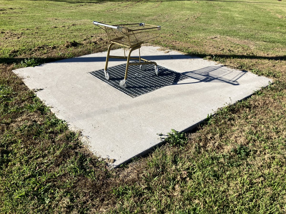 Bananaplanet2's tweet photo. @Wolfman188 @parakeetnebula You should visit the Golden Trolley in Black Gulley Reserve (Bridge St front). I think it's a temporary art installation. https://t.co/pw9xRueufR