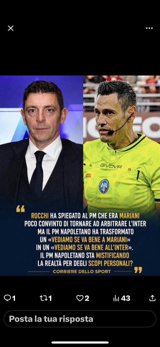 MicheleNov94315's tweet photo. @ju29veroXX @Gazzetta_it Già https://t.co/MM83fQRrCr