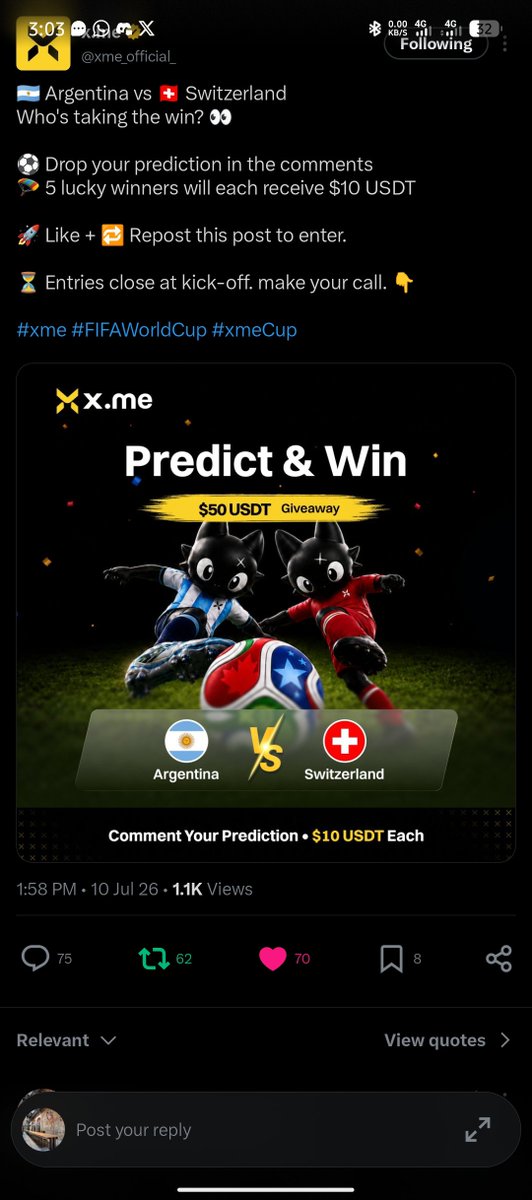 PhilePal's tweet photo. @xme_official_ Argentina 3 - 1 Switzerland https://t.co/2fv3TEtiub