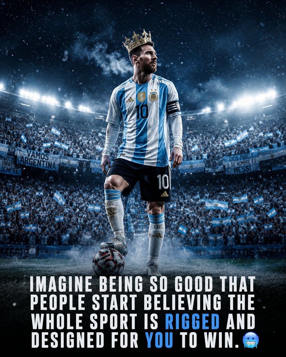 yeminizey's tweet photo. @DvilAdvocateNeo When greatness becomes the standard, excuses become the conversation. 🐐🥶🇦🇷 https://t.co/eeHd7Bt9NE