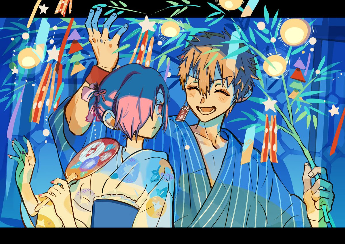 Miriiirac's tweet photo. mitsukou tanabata! #tbhk #jshk #mitsukou #koumitsu https://t.co/9fYSPt2ykA