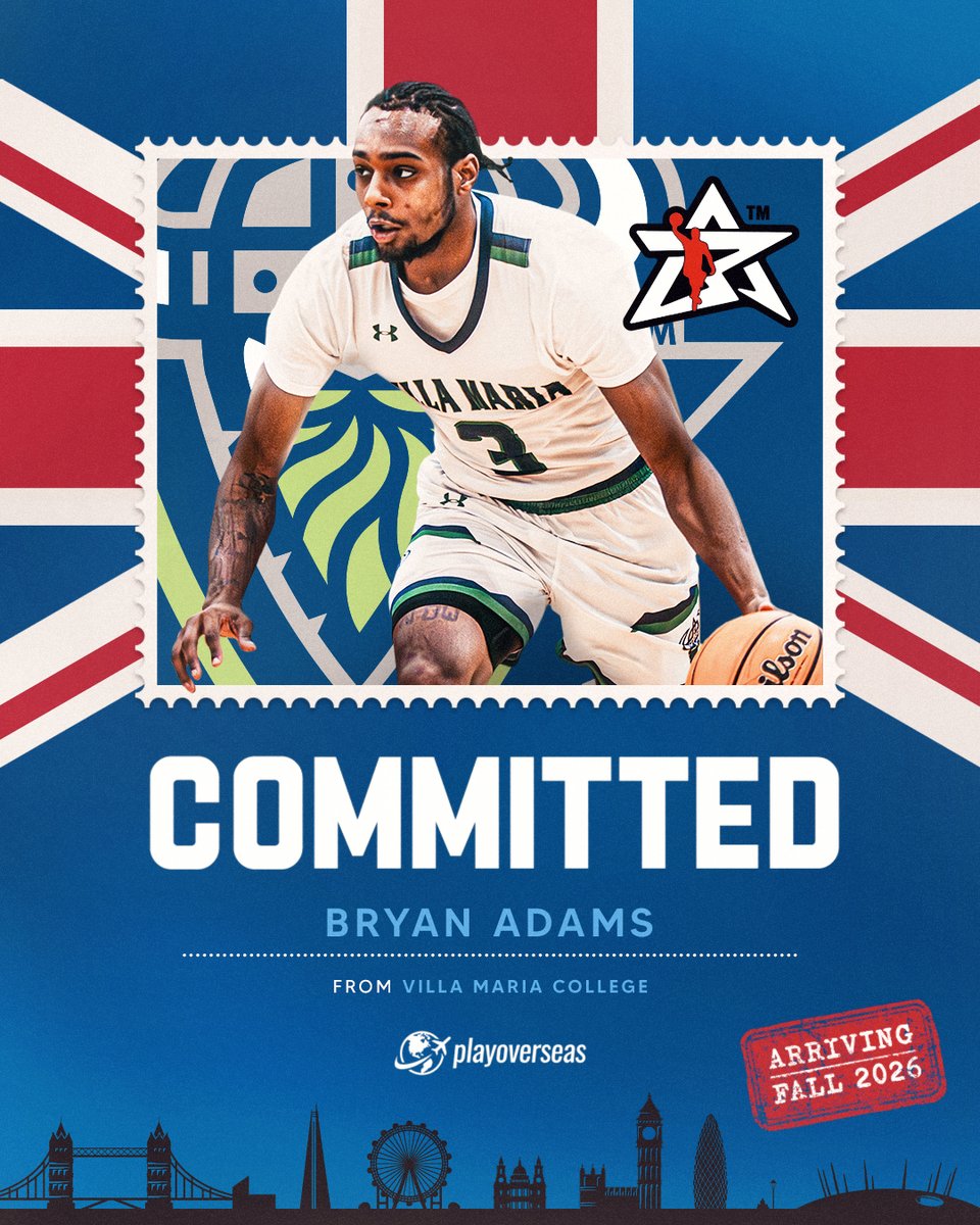 playoverseas's tweet photo. Bryan is heading overseas! ✈️🇬🇧

Congratulations to @VillaVikings graduate Bryan Adams, who has recently secured a postgraduate opportunity that will see him continue his basketball career in the UK.

This fall, the New York native will begin an exciting new chapter in Scotland, competing for another season while earning his MBA as a postgraduate student-athlete. 🏀🎓