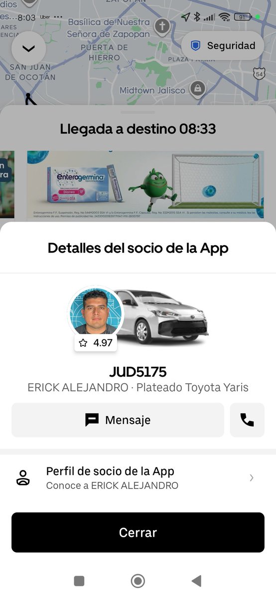 tascamate's tweet photo. @Uber_Support  ¿Cuando harán buen filtro de conductores? Llevo a dos menores y este conductor me gritó y se puso altanero por sugerirle una ruta alterna. https://t.co/9R9SAqqTV6