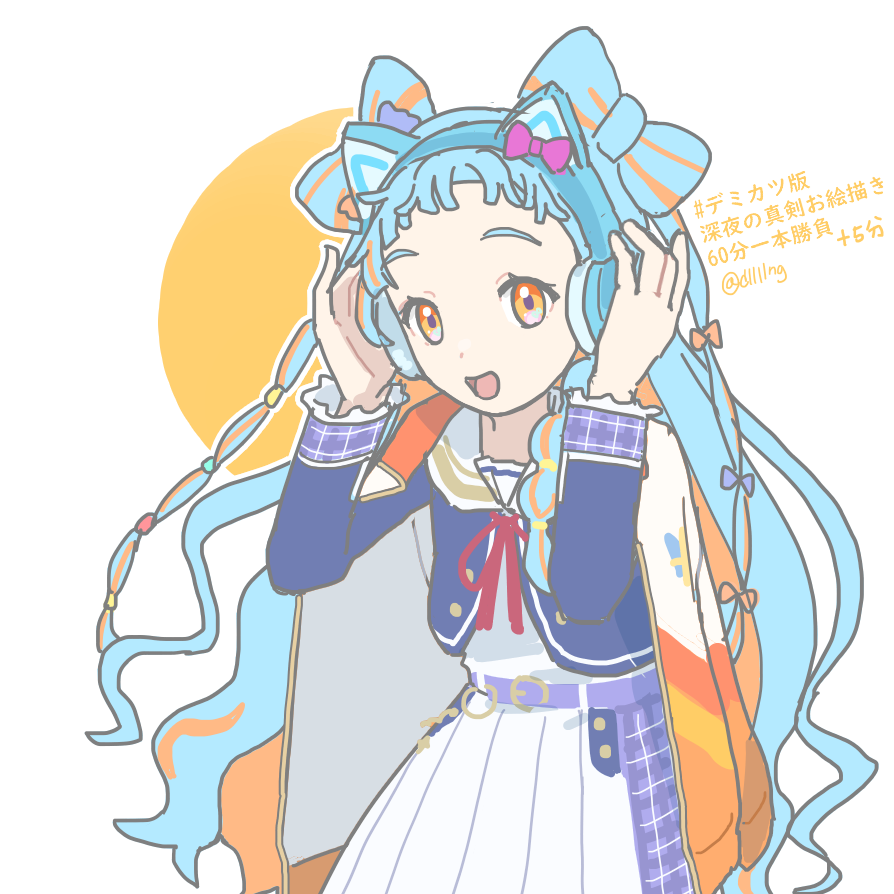 dllllng's tweet photo. #パリンの自由帳
#デミカツ版深夜の真剣お絵描き60分一本勝負
+5分 https://t.co/B1uUdXlIdQ