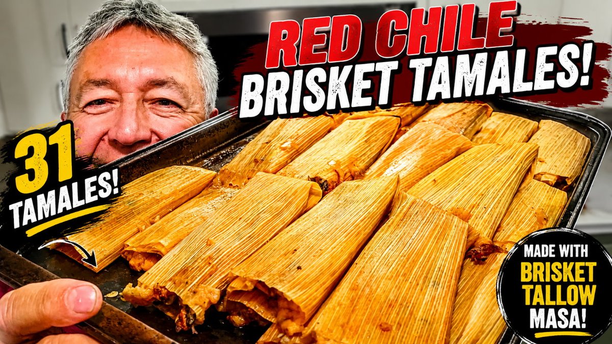 TortillaTakeovr's tweet photo. Smoked Brisket Tamales Anyone Can Make | Homemade Masa & Red Chile! https://t.co/Ulilsprsuu via @YouTube #tortillatakeover #tamales #brisket #chilecolorado #maseca #mexicanfood #smokedbrisket #beeftallow #homemade #cookingvideos https://t.co/H2GYHz9999