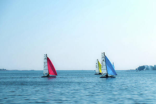 HurmerintaArt's tweet photo. A regatta was held but the day was not very windy. The sail boats managed to sail, though slowly.
#sailing #sailors #sea #summer #wallart #sailboats https://t.co/JAelGouiCE https://t.co/WXb816Leyb