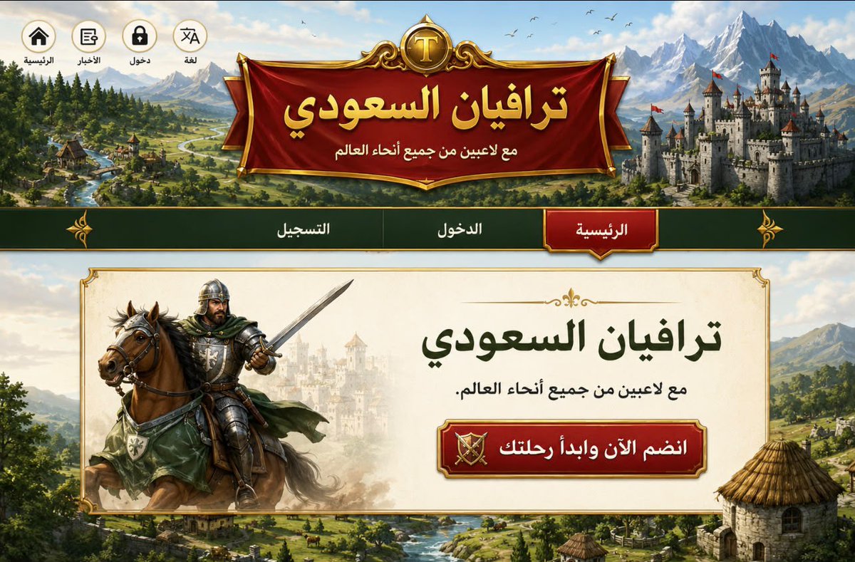 kanri1020's tweet photo. السيرفر الرابع  انطلق الآن من

استعد لخوض تجربة مليئة
بالحرب  فرصة جديدة لصناعة المجد والوصول إلى القمة

منافسة شرسة بين أقوى اللاعبين
فرصة حقيقية للالتحاق بصدارة السيرفر

ابدأ الآن

وسجّل اسمك بين أبطال السيرفر من أول يوم
سجّل الآن:
https://t.co/pOwOEJ05VM

مع أطيب التحيات،
فريق ترافيان السعودي

#travian #travian_p #travian_legends #strategy_game #ترافيان #ترافيان_ب #ترافيان_الرسمي #محبي_ترافيان #لعبة_ترافيان