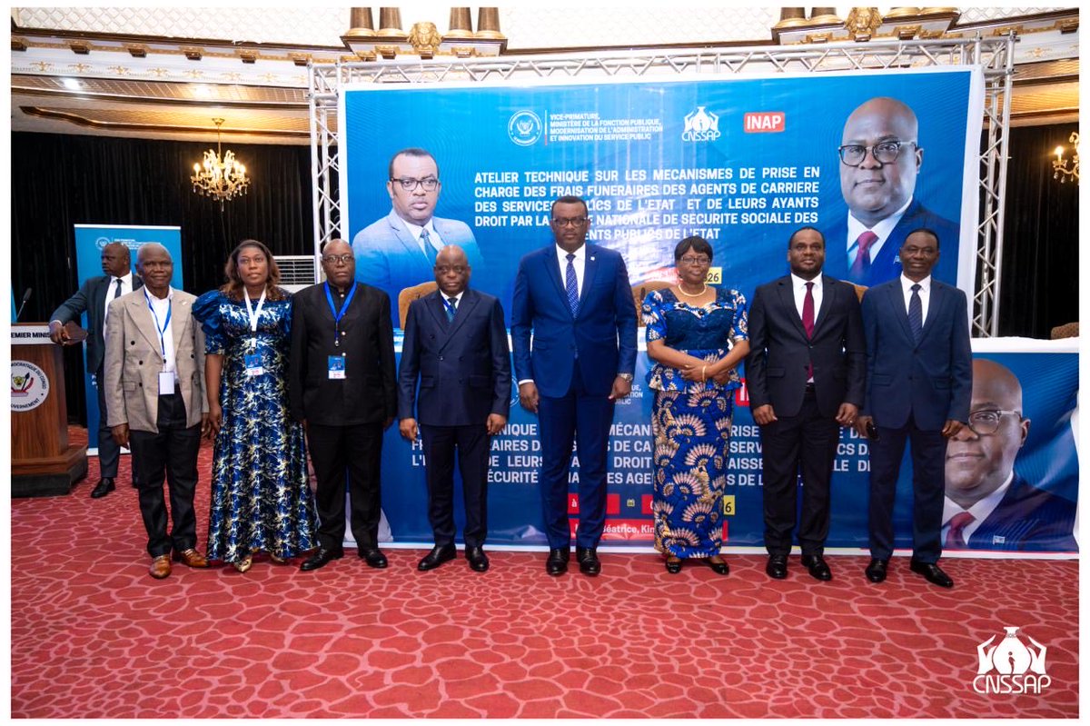 Jtemag_rdc's tweet photo. *CNSSAP - RÉGIME MUTUALISÉ DE GARANTIE DÉCÈS : UNE AVANCÉE HISTORIQUE DANS LA PROTECTION SOCIALE DES AGENTS PUBLICS DE L’ÉTAT, CONFORMÉMENT À LA VISION DES RÉFORMES SOCIALES PORTÉE PAR LE PRÉSIDENT DE LA RÉPUBLIQUE, SEM FÉLIX-ANTOINE TSHISEKEDI* https://t.co/LcfHzWIeTS