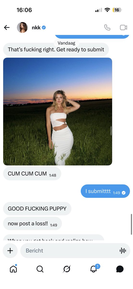 Mkwf11's tweet photo. @nkknod owned me with mommy sienna in a wankbattle he is my real owner now i obey him and he is my master https://t.co/k37zcnkZWH