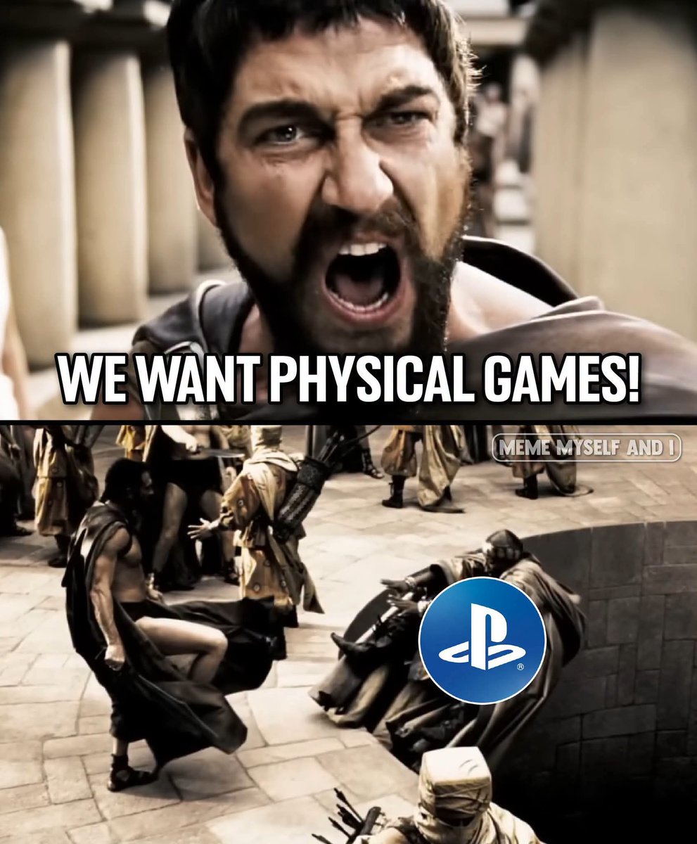 Xander397's tweet photo. @PlayStation Don't care. No disc, no money. https://t.co/wj4xkeCgM7