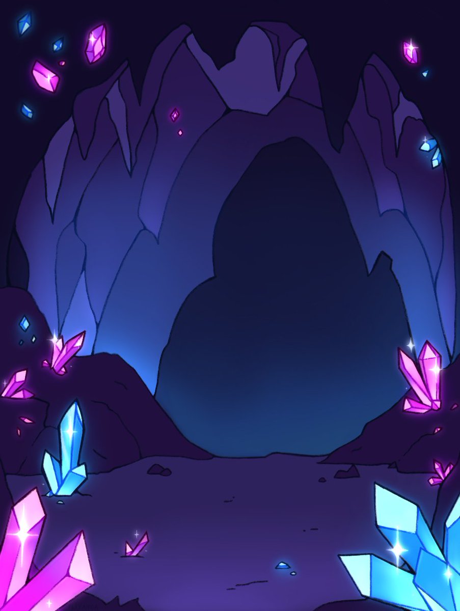 Flixanoa's tweet photo. Crystal Cave background for Passion Sparks Spicy commission on VGEN! 💎 https://t.co/10KdG9Opg5