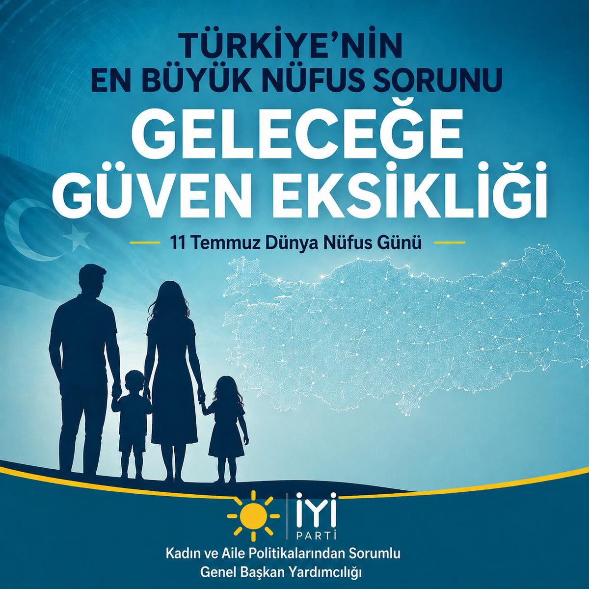 iyipartikashbsk's tweet photo. İYİ Parti olarak biliyoruz ki; nüfus politikaları yalnızca istatistiklerden ibaret değildir. 

@MDervisogluTR 
@KevserOfluoglu https://t.co/fR9tkZKyGP