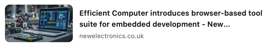 Efficient Computer tweet media