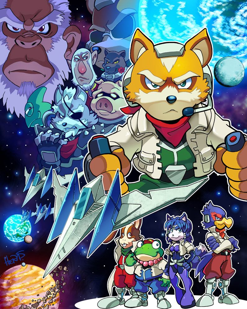 gamesvscomics's tweet photo. Star Fox Artworks I Like: 
🖌️🎨🖼️ https://t.co/lgP3T4wpKc
