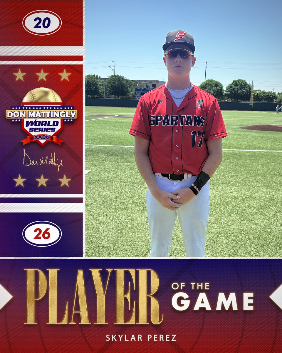 FiveToolTexas's tweet photo. #MattinglyWS F: @TylerSpartans 17U 8, HD Baseball 2027 0
PoG: @SkylarPerez20 1-1, 2B, 2 RBI
Pitcher: @LoganDavis_28 3.2 IP, 2K, 0R https://t.co/M2sAOtxc22