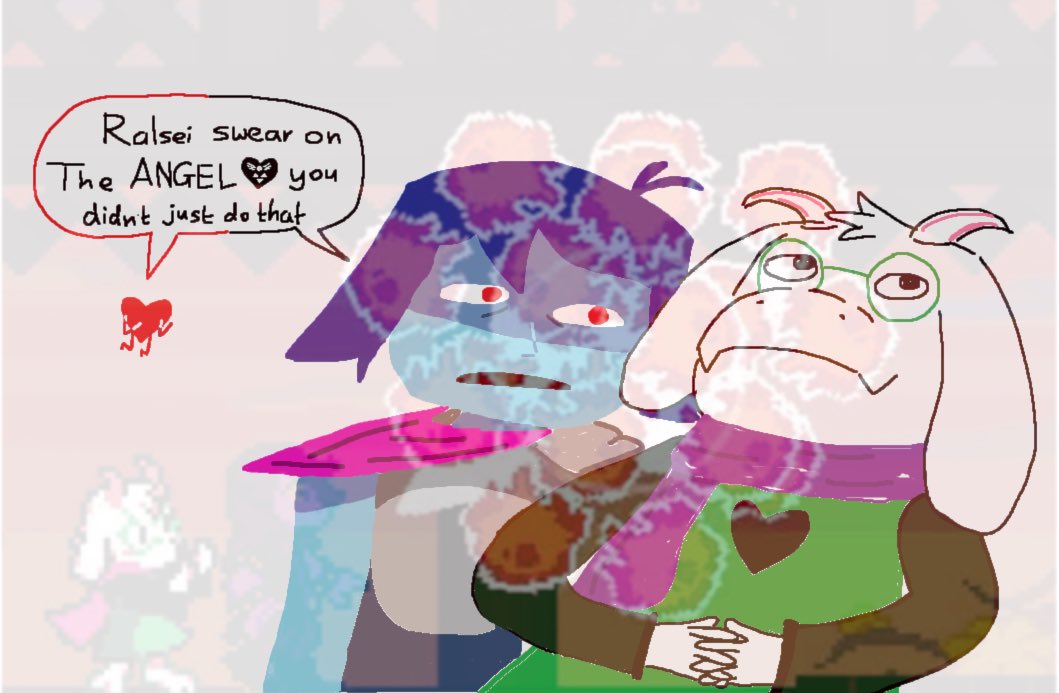 BigIcedCoffeee's tweet photo. my one and only deltarune fanart

#deltarune #ralseiweregonnagetyou https://t.co/zGAFLCath7