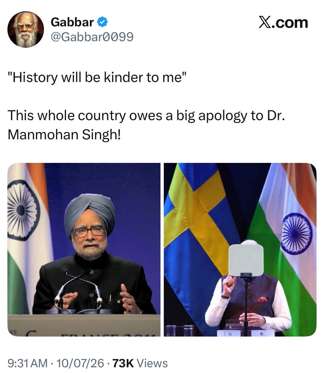 iamsum80's tweet photo. Apology my foot. He led the most corrupt spineless terr0rist sympathiser  &amp; appeaser government in the History of India. https://t.co/v0nQC2El04