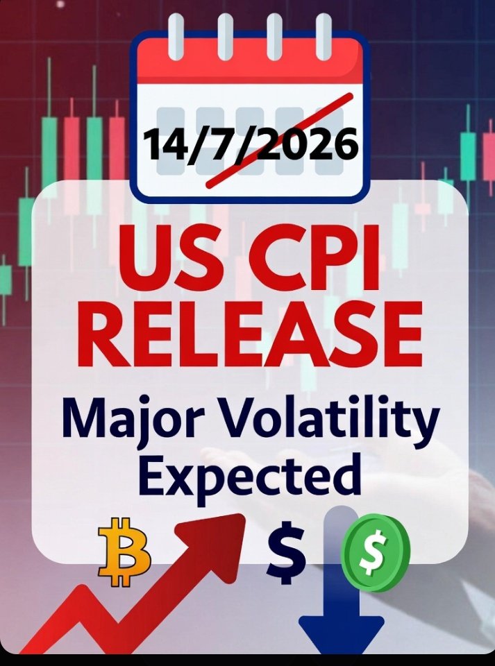 telegramvibes's tweet photo. 🚨US CPI ALERT🔥   Monday, July 14, 2026 — US CPI inflation report lands!  Expect fireworks in crypto & traditional markets. Will cooler data spark a BTC rally or bring the heat?  Stay locked in. Set alerts. Trade smart.  What’s your CPI play?  Long or cautious?  #USCPI #Bitcoin #CryptoTrading #July14 #Inflation