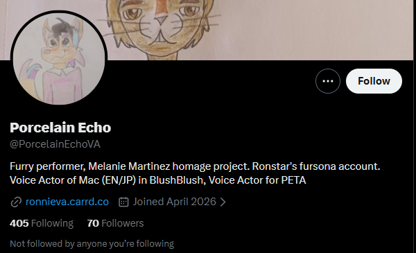 PAYoooooo0's tweet photo. Hello. I don't like fueling drama, but this person has been going around lying to other voice actors saying they voice Mac in #BlushBlush

If you can, please report this account.

This has been an ongoing issue for a long time, and I'm honestly getting very frustrated.
thank you https://t.co/ara7nCGSDF