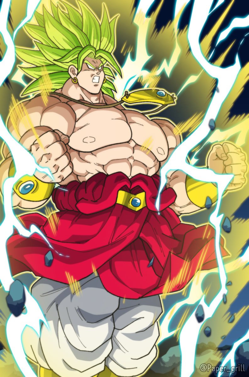 Paper_grill's tweet photo. #DragonBall #ドラゴンボール 

초사이어인 2로 각성 하려는 브로리. https://t.co/tSLD5lhP1B