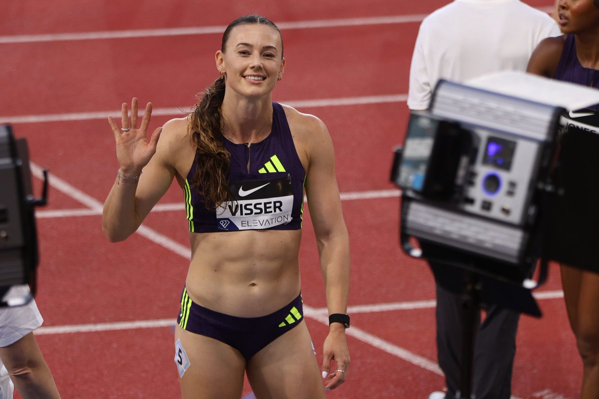TopatletiekLive's tweet photo. Nadine Visser wordt derde in Monaco op haar #100mhrd: 12.49 (-0,4 m/s)❗️ Masai Russell 12.20, wederom een supertijd. 
📸 Bjorn Paree https://t.co/5ZiJuT67tN