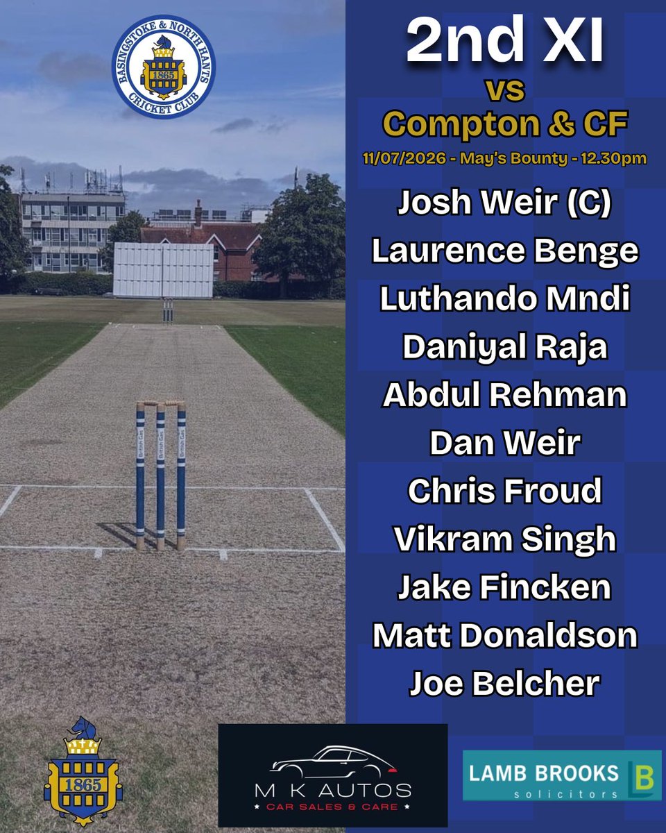 BasingstokeCC's tweet photo. We're set for another stunning Saturday tomorrow, and we've got five teams ready for a day out in the sunshine 🔥

#Cricket #Basingstoke #Hampshire #HampshireCricket https://t.co/73TSnp9yb6