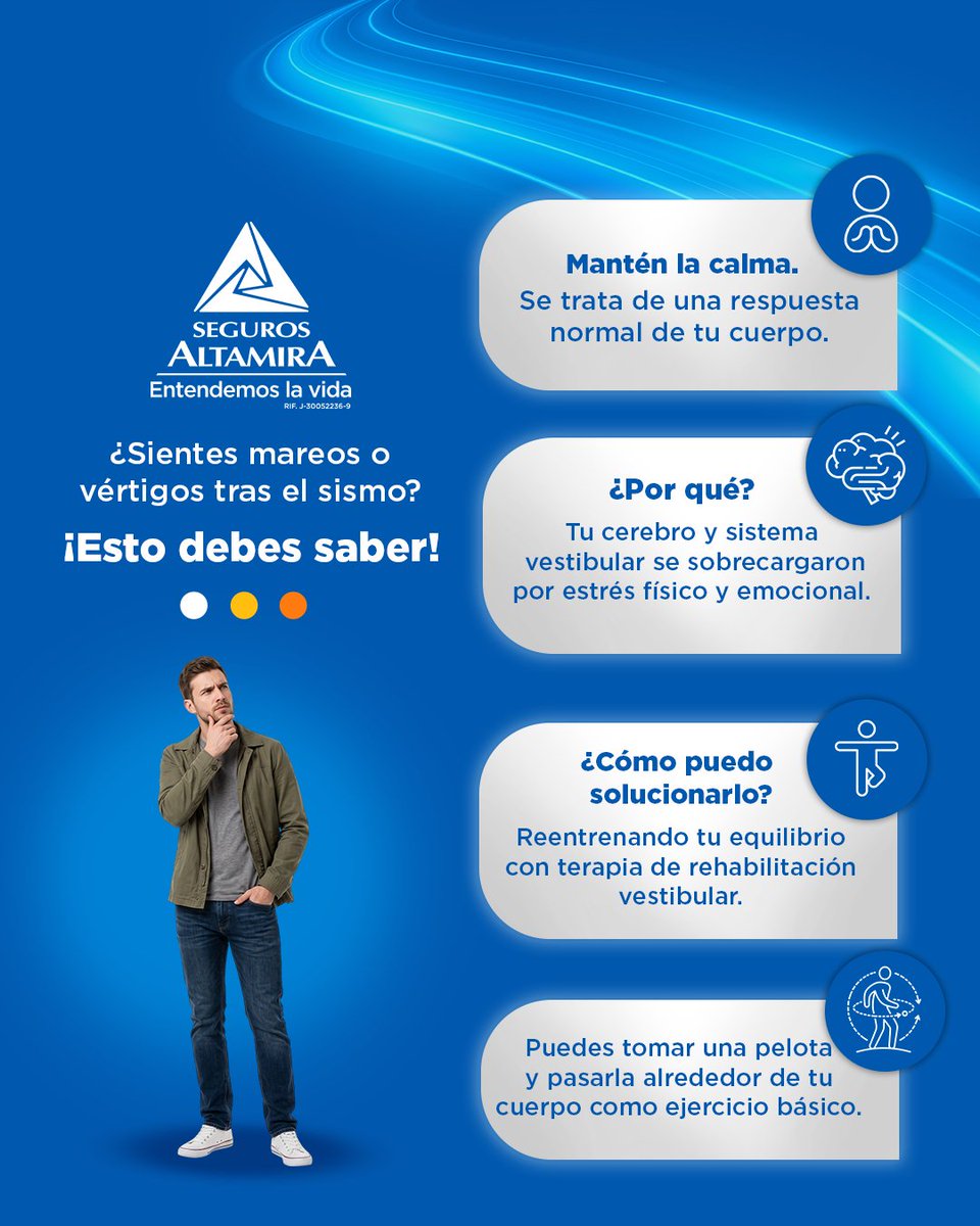 0800Segalta's tweet photo. ¿Sentiste mareos o inestabilidad después del sismo? Mantén la calma, esta es una respuesta completamente natural de tu cuerpo ante una situación de alto estrés emocional y físico.

¿Por qué sucede esto? https://t.co/ZOUx2FatrE