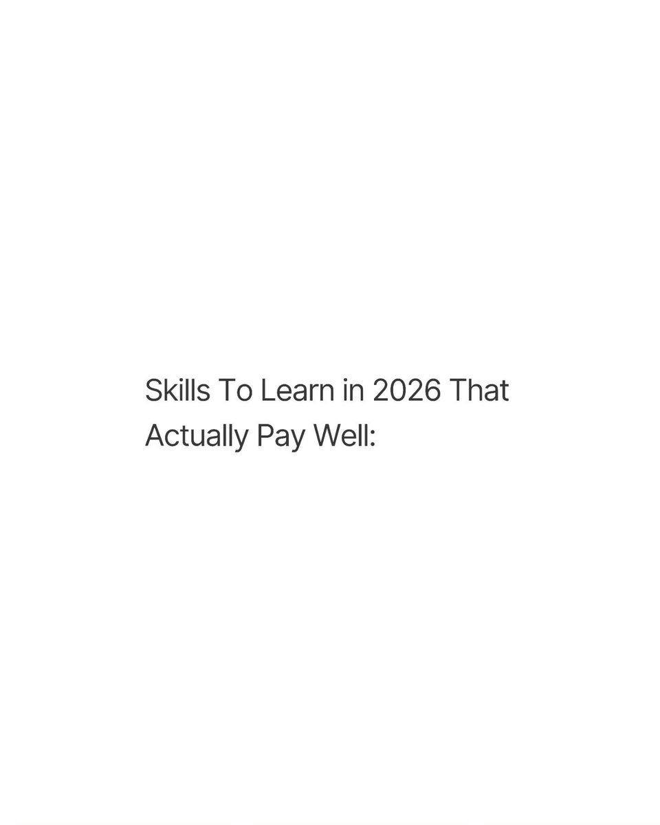 MasculineM7's tweet photo. Skills To Learn in 2026 That Actually Pay Well:
 
-Thread- https://t.co/9j5nRVUuLK