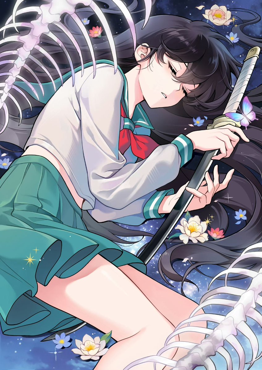 KagomeHomeCN's tweet photo. She is the human who pulled out Tetsusaiga, and it will always protect her.

#日暮かごめ ​​​ #Kagome #犬夜叉 #Inuyasha https://t.co/si1upZmJNy