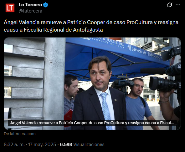 Daniel_chileno_'s tweet photo. @biobio Nadie pone el cascabel al gato: Angel Valencia!
-Congela toda investigación que afecte a políticos de izquierda (y luego, no persevera)
-Saca al fiscal Cooper por perseguir a Boric y a Karol Cariola.
-Saca al Fiscal Barros de Brigada ECOH, justo cuando desbarata Operación Tokio https://t.co/NEuPF1QfVu