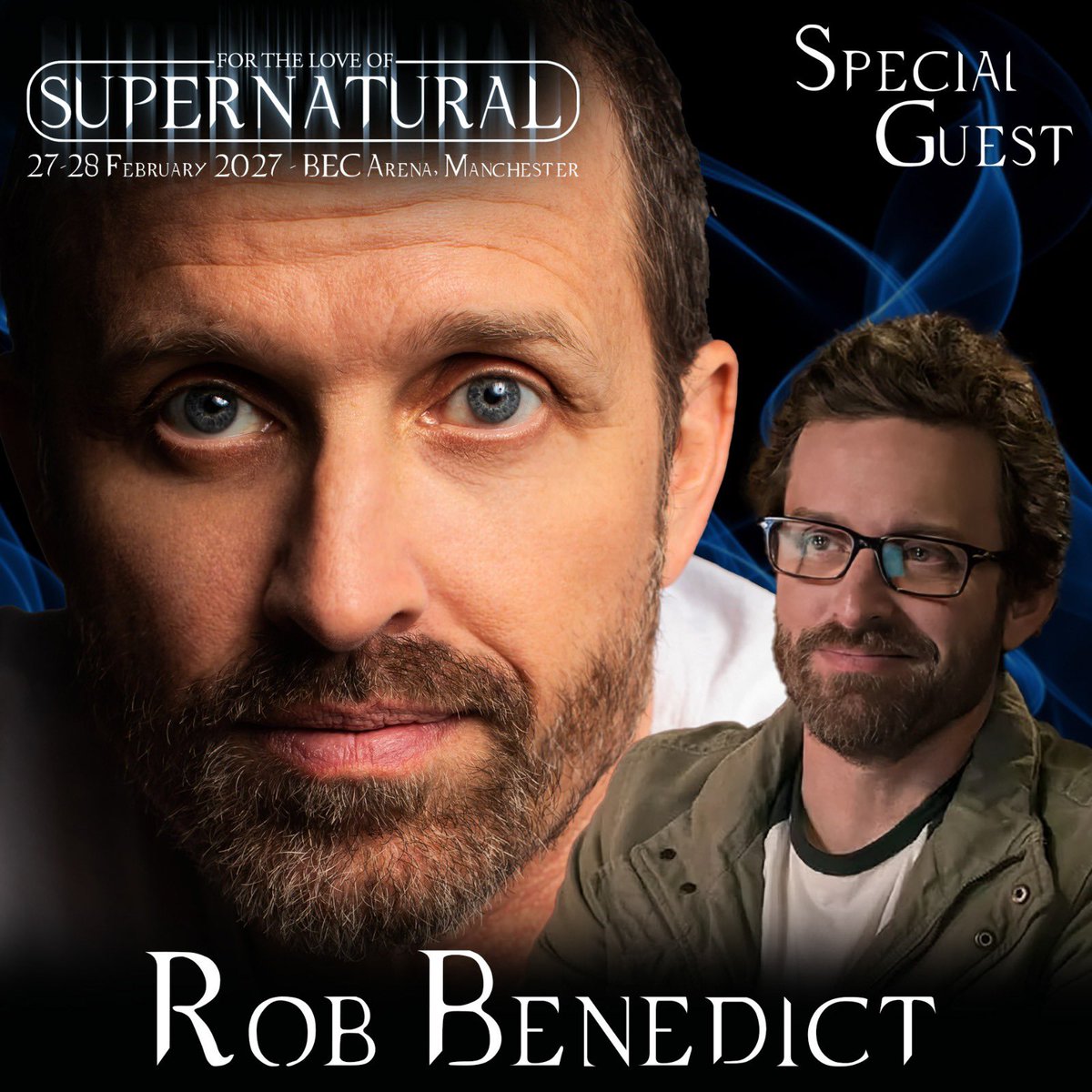 ftlospn's tweet photo. For the Love of Supernatural welcomes Rob Benedict, known for projects such as Supernatural,  Kings of Con, Passenger List, and many more.

Appearing 27-28 February!

Tickets: https://t.co/dwRH260FtU https://t.co/lPblcTvWYB