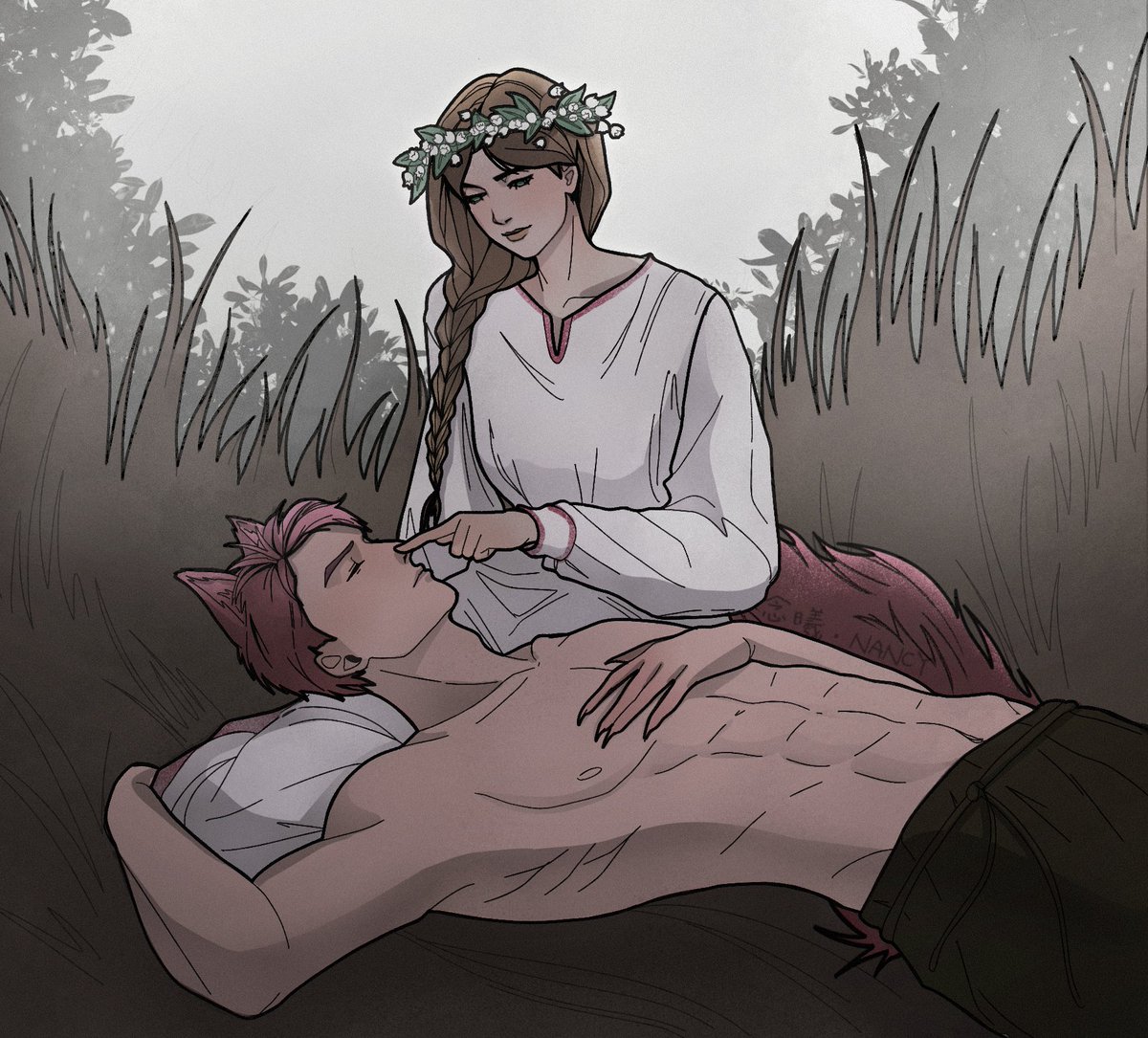 nancynova_'s tweet photo. such an interethnic exchange. Valko in slavic style 
#fanart #art #valkoart 
#Valko #JusticeForValko #恋与深空 #敖尹 #LoveAndDeepspace #LADS #BringValkoBack #SaveValko #BringBackValko
#LADSValkoReturn https://t.co/wAkSphdS7T