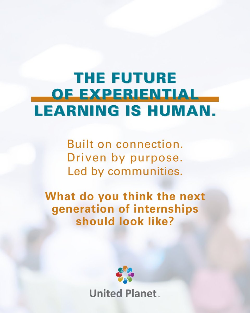 UnitedPlanet's tweet photo. Madrid reminded us that the future of experiential learning isn’t just about where students go, but how they grow.

At United Planet, we believe internships should build empathy, confidence, adaptability, and global citizenship.

What should the next generation look like? https://t.co/YJ7S4eCPCf