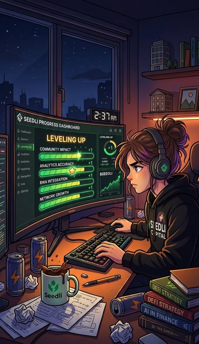 MimunNahar191's tweet photo. Late-night grinds hit different when you are leveling up! 🌙✨

From building community impact to integrating RWA, @SeedliCapital is shaping the future of decentralized finance. 🌐📈

🎯 No hype, just pure network growth. 🚀

#SeedliCapital #DeFi #RWA #AI #Web3 #CryptoGrind https://t.co/UukdE3MTSS