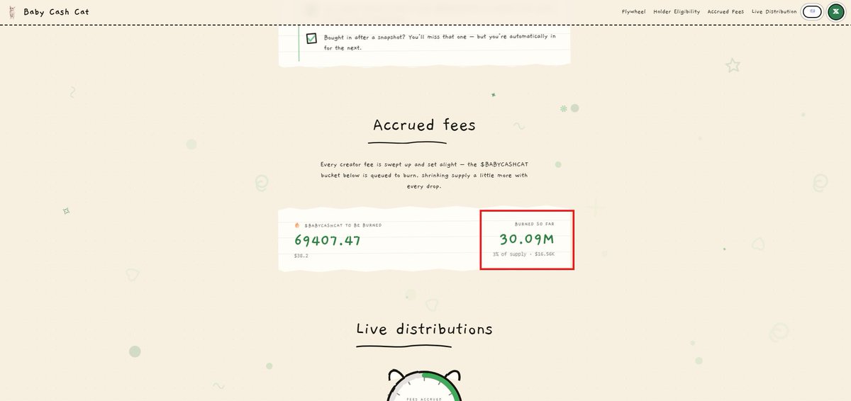 BABYCASHCATMEME's tweet photo. Want to know how much we've burned so far? 🔥

We've already burned $16.56K worth of $BABYCASHCAT, and it's only growing.

This is another utility built directly into our ecosystem.

Check it out on our website.
https://t.co/nqrE8xDoBa https://t.co/tjdd974scA