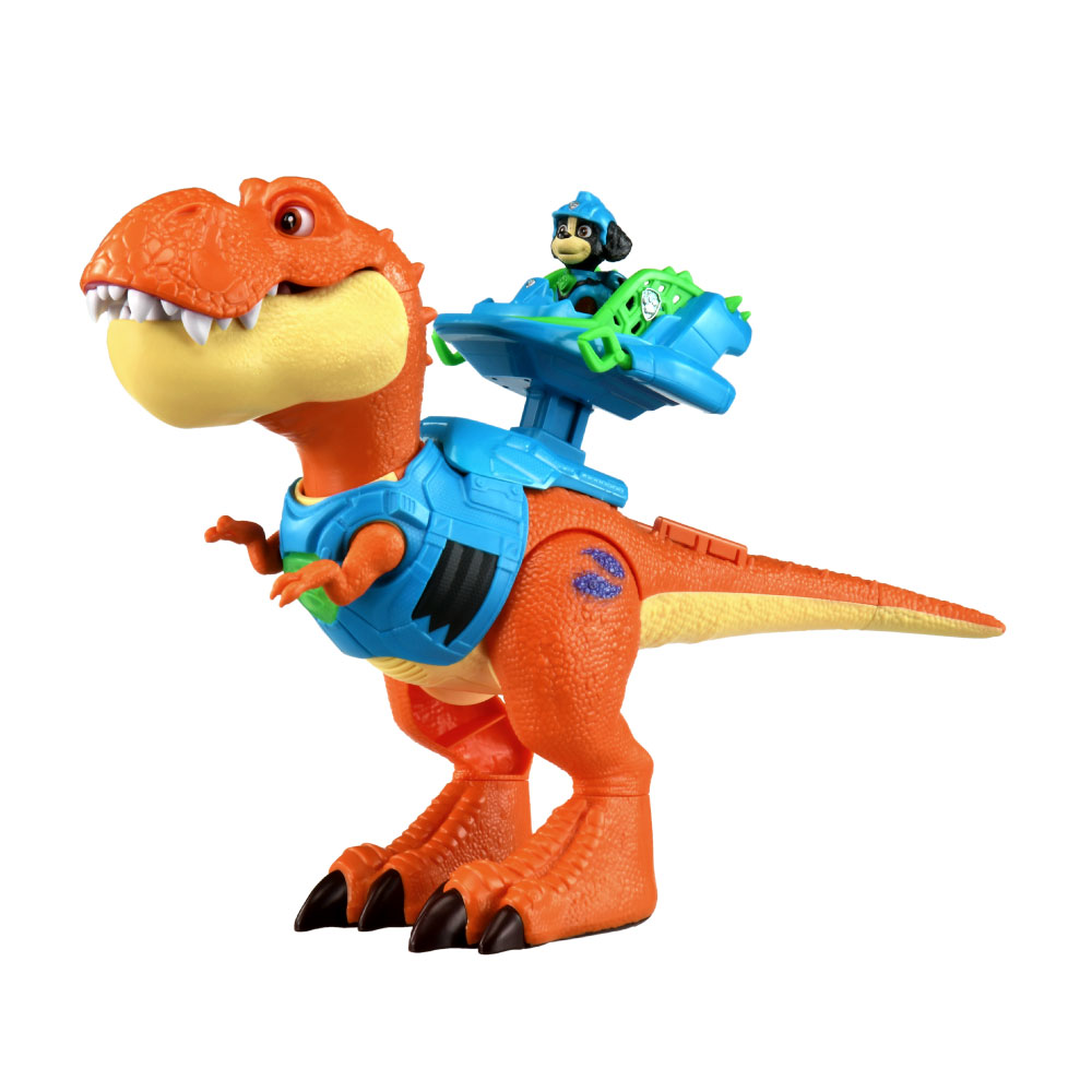 takaratomytoys's tweet photo. 🦖本日発売！！🦖
「パウ・パトロール　ザ・ダイノ・ムービー」に登場するレックスとティラノサウルスのティミーがおもちゃになって登場！
全長約46㎝のビッグサイズ！座席を押すと、ティミーがガオガオッとほえる！
さらに！胸のバッジがひかるよ！
https://t.co/JvKCX6MdUL
#パウパト　#映画パウパト https://t.co/U5BsM61dug