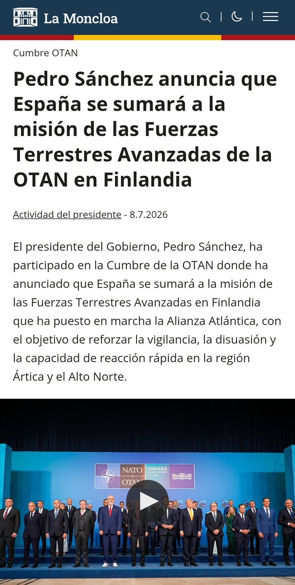 ciudadfutura's tweet photo. Ese que presentan como “pacifista” es el presidente más belicista desde los tiempos de Don Pelayo. Por cierto, ¿alguien sabe para qué sirve el Congreso? Gobiernan por decreto, como en el franquismo. https://t.co/9xA87rlvK6