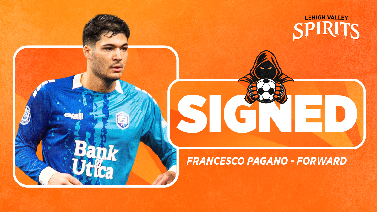 LHVSpirits's tweet photo. 🚨JUST ANNOUNCED: The Lehigh Valley Spirits have signed forward Francesco Pagano 👏 Welcome to the Valley 🔥 https://t.co/DJQCDr4AQ7