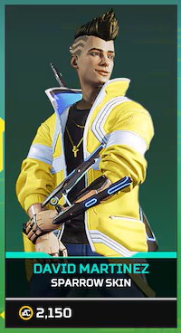 FabianoGuarin0's tweet photo. 🏹Giveaway
I am giving away 2,150 AC for Sparrow's new "David Martinez" skin

To enter:
- Follow @FabianoGuarin0 
- Comment why you like Sparrow 
- ❤️ &amp; ♻️

Winner selected on: 16th July

Thank you @Respawn for sponsoring this giveaway
#ad #RespawnPartner #ApexLegends #Sparrow https://t.co/Q1zT1DBxoP