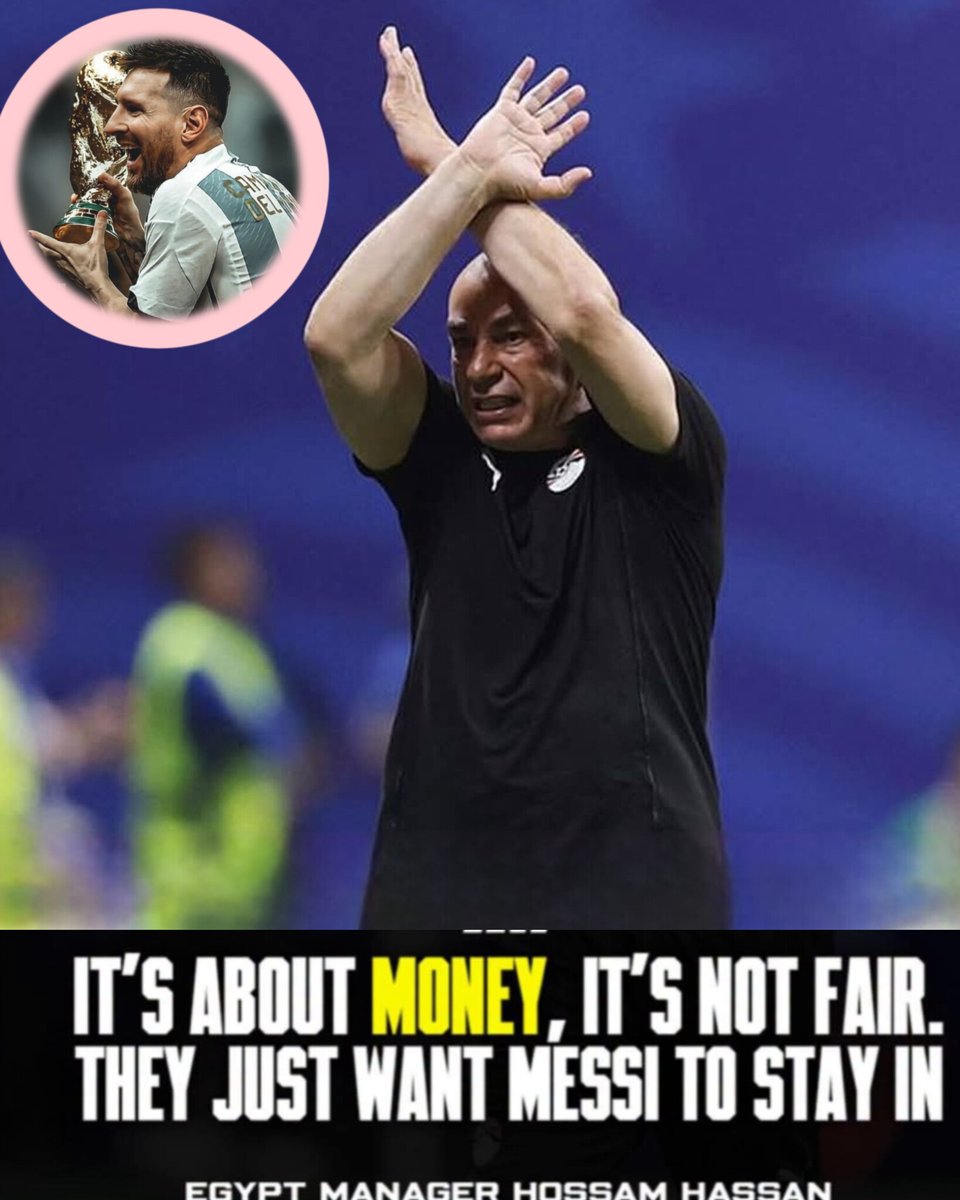Muh452's tweet photo. Hossam Hassan: "It's all about money. They want Messi to stay in the tournament. In football, many things happen off the pitch because of interests.”

“What happened was unfair. Egypt deserved to qualify. We were the better team against Argentina." 
#egypt 
#coach 
#talkingpoint https://t.co/dsCsjSLNyg