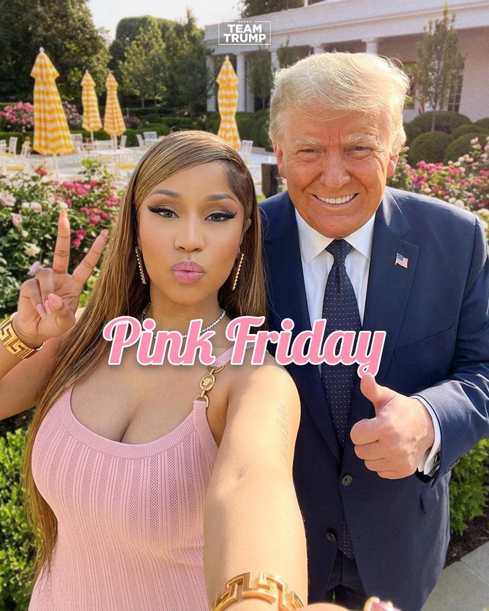 TrumpWarRoom's tweet photo. It’s a Pink Friday for the Barbz and patriots who celebrate! 🇺🇸💖 https://t.co/Gt4su0oOTA