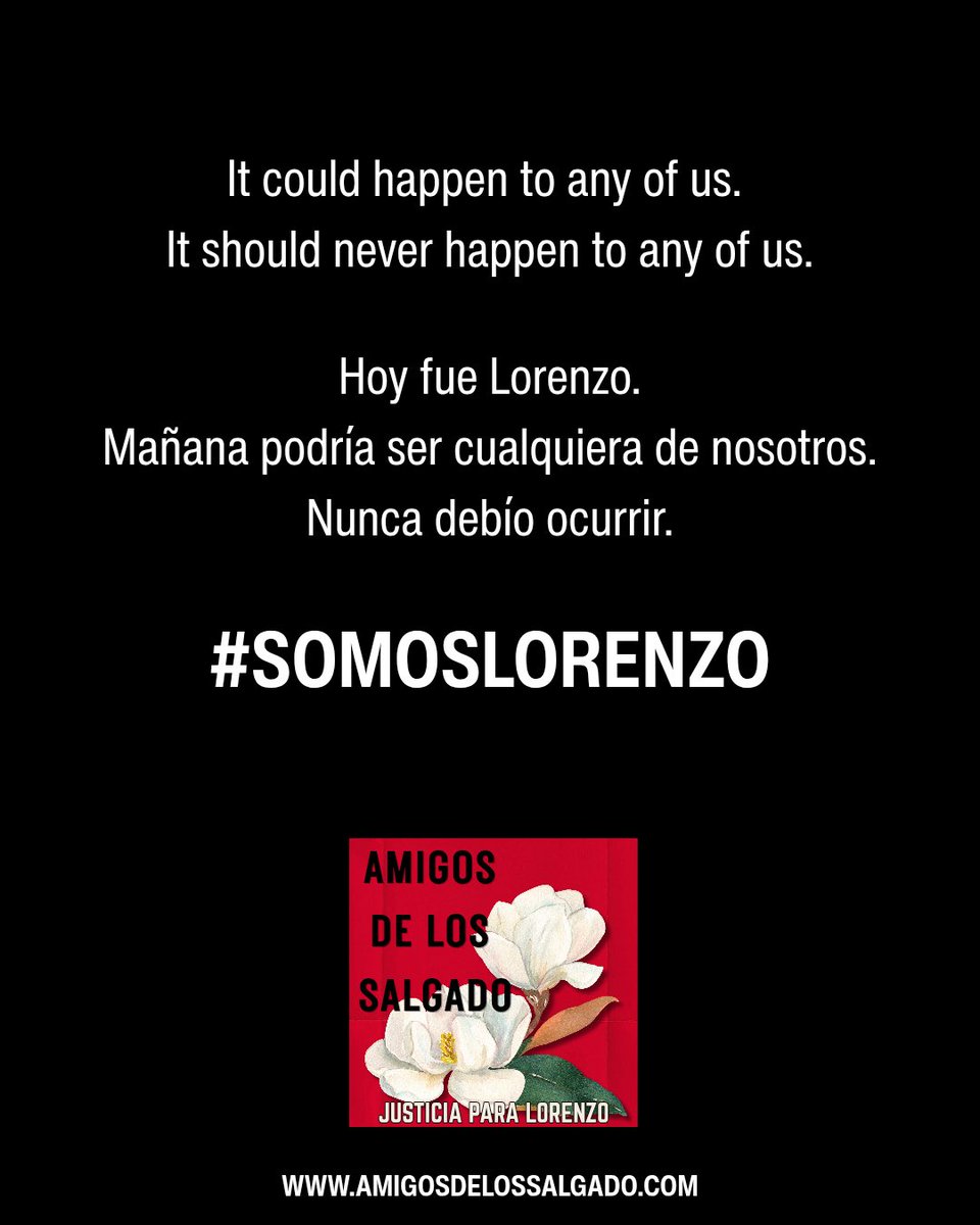 amigosdesalgado's tweet photo. We are friends of the Salgado family. We do not speak for them, but we are in contact with them.

We call on Houstonians and the nation to march with us.

#SomosLorenzo https://t.co/viGnP7hMcn