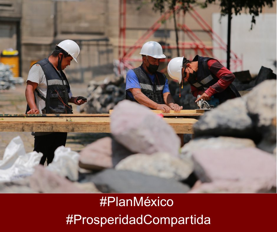 AleMtzJim's tweet photo. Gracias a la Cuarta Transformación, México está produciendo lo que necesita y generando empleos de calidad en todo el país. #PlanMéxico #ProsperidadCompartida https://t.co/VkH2cuacyc