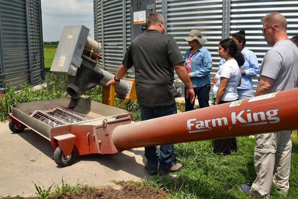 NebENREEC's tweet photo. Pastures, bins, cattle, &amp; farm equipment were included in the Ag Health &amp; Safety Course for Medical &amp; Safety Professionals visit to ENREEC. @unmccscash coordinates the course providing in-depth info on key health &amp; safety issues specific to rural &amp; ag workers. https://t.co/8sdRHQcsvO