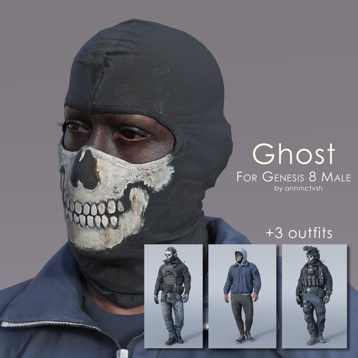 myshadowsfollow's tweet photo. Simon Ghost Riley for Genesis 8 Male released! 3 outfits included.
Where to buy:
https://t.co/MUIkOX81fP
https://t.co/OI1x3Pm7f0
#callofduty #callofdutyghost #simonriley #simonghostriley #3dmodel #dazmodel #daz3d https://t.co/vJVJbuFXge