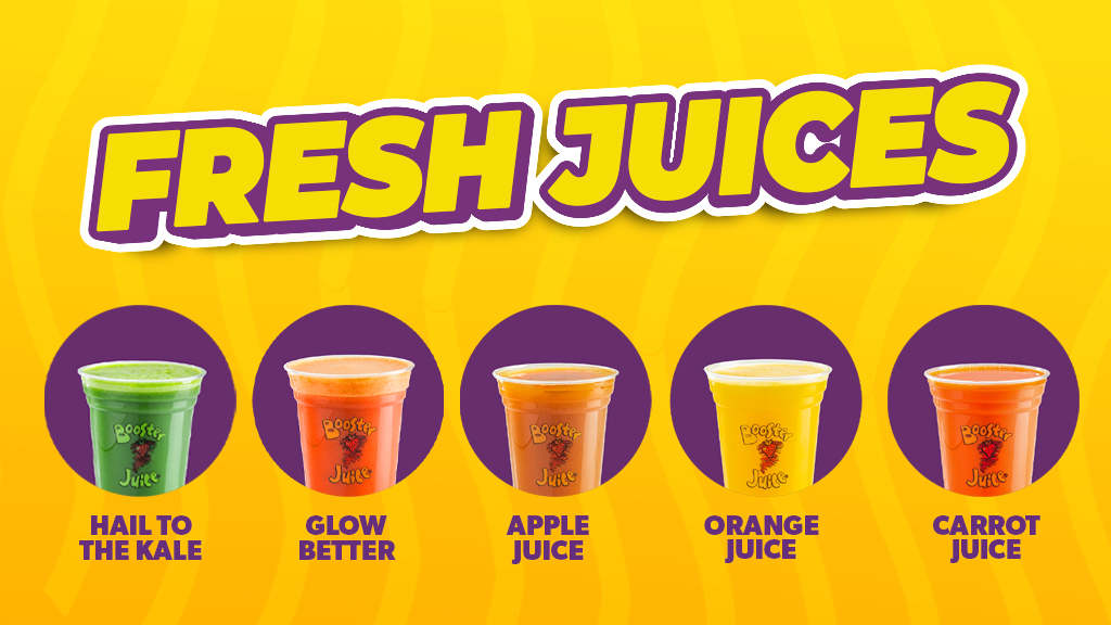 boosterjuice's tweet photo. Why settle for ordinary when you can embrace the squeeze? 🍊✨ Fresh-squeezed juices made with quality fruits and veggies to keep you feeling refreshed. https://t.co/0xCVUzW2vZ