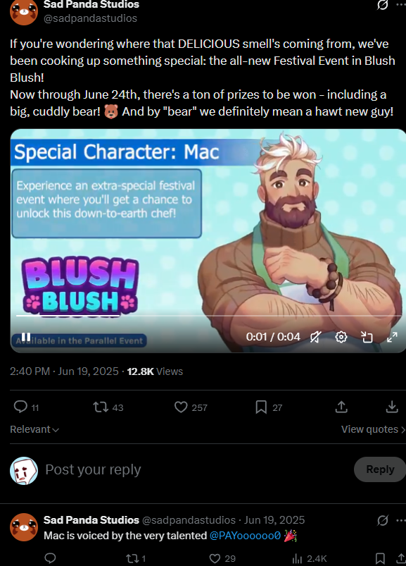 PAYoooooo0's tweet photo. Hello. I don't like fueling drama, but this person has been going around lying to other voice actors saying they voice Mac in #BlushBlush

If you can, please report this account.

This has been an ongoing issue for a long time, and I'm honestly getting very frustrated.
thank you https://t.co/ara7nCGSDF